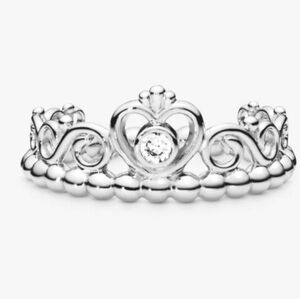 Pandora Princess Tiara Crown Ring size 54